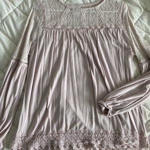 Light Pink Lace Top